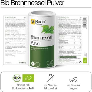 Bột lá cây tầm ma hữu cơ Raab Organic Nettle Powder 60g