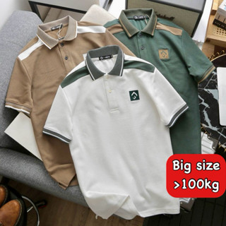 Áo polo nam phối raglan big size 100kg thoải mái, áo cho bố, quà tặng bạn trai - áo thun nam có cổ Polo Men SD