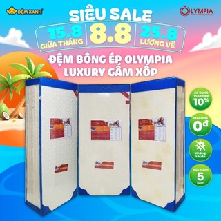 Đệm bông ép Olympia Luxury gấm xốp - bảo hành chính hãng 9 năm