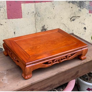 Bàn osin chữ nhật gỗ hương,bàn kê vật dụng cho trang thờ thần tài thổ địa ngày tết