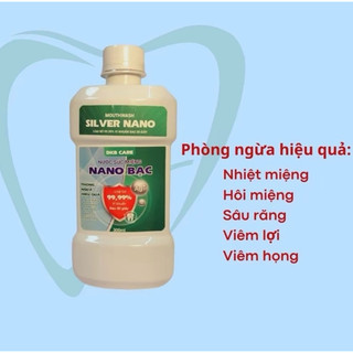 Nước súc miệng súc họng SILVER NANO -sạch khuẩn