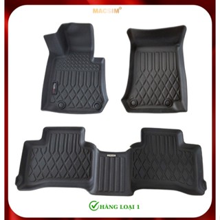 Thảm lót sàn xe ô tô Mercedes GLC 2016-2022 (sd) Nhãn hiệu Macsim chất liệu nhựa TPE cao cấp màu đen
