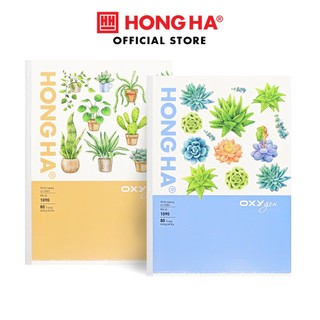 Vở kẻ ngang 80 trang dán gáy Hồng Hà Oxygen - 1090