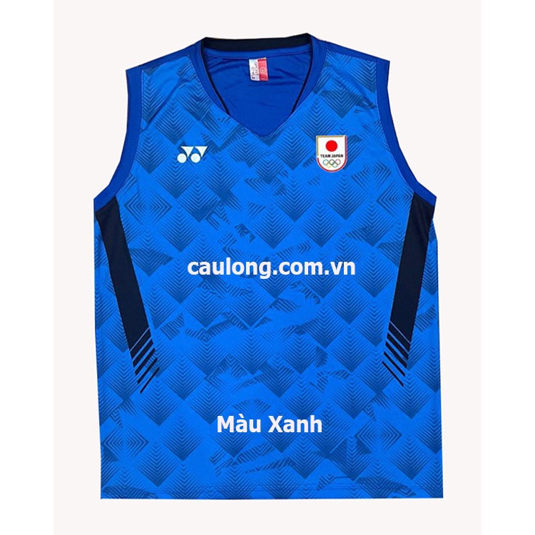 Áo Cầu Lông Nam Sát Nách Yonex 6540 Màu Xanh Tuyển Nhật Olympic 2024
