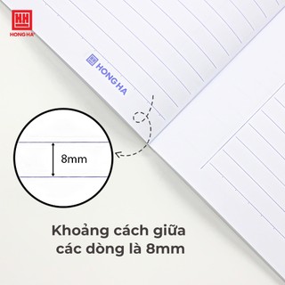 [COMBO 5 TẶNG 2] Vở kẻ ngang 200 trang A4 Hồng Hà Study Pattern - 1107