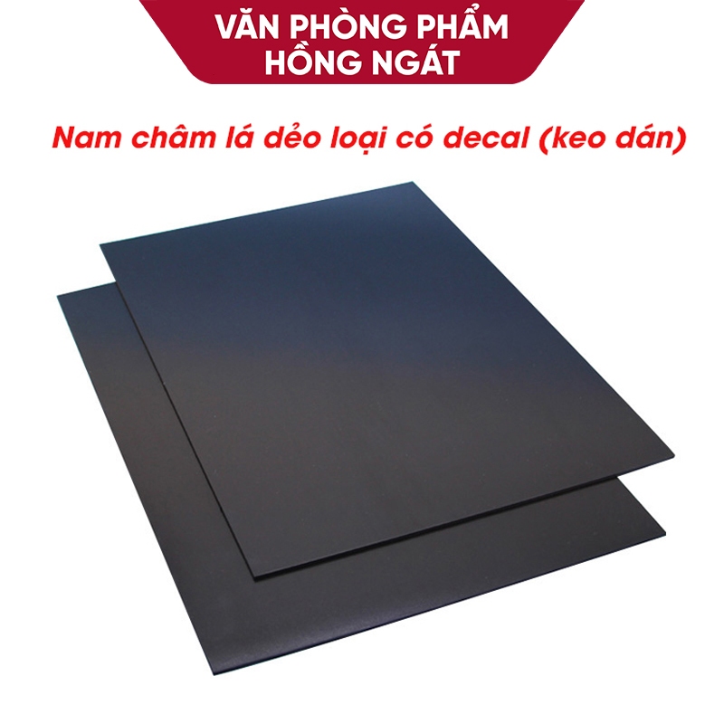 Nam châm lá dẻo a4 có decal keo dán, giáo cụ dạy học tiếng anh đồ dùng học tập văn phòng phẩm GC07