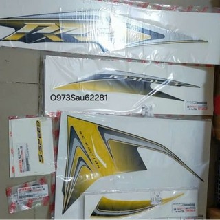 Bộ tem xe exciter 135 2011-2014 vàng rc zin chính hãng