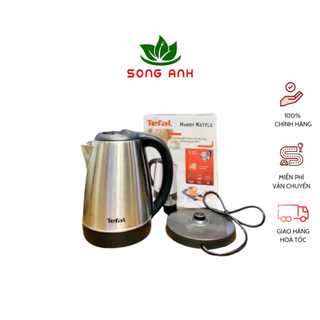 Tefal ấm siêu tốc inox ki800d68 dung tích 1.7l, công suất 1800w, chính hãng bảo hành 24 tháng