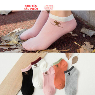 Set 10 đôi tất, vớ mèo chống hôi chân nhiều màu cho bạn gái