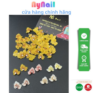 Hoa Bột Nail” hoa góc chân đính đá sét 10 bông”