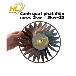 Cánh quạt phát điện nước 2KW=3KW-23cm tuabin nước guồng phát