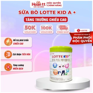 Sữa Bột Lotte Kid A+ Giúp Phát Triển Chiều Cao Lon 760g - Sữa Bò Bổ Sung Canxi Giúp Ổn Định Hệ Tiêu Hóa Của Bé 054