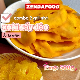 Combo 2 Xoài Nhỏ Sấy Dẻo Zendafood, ăn vặt healthy- tổng 500g