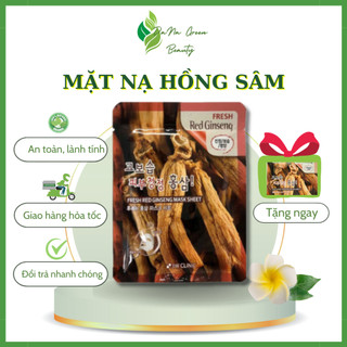 Mặt nạ collagen hồng sâm Hàn Quốc, mặt nạ trắng da, dưỡng ẩm