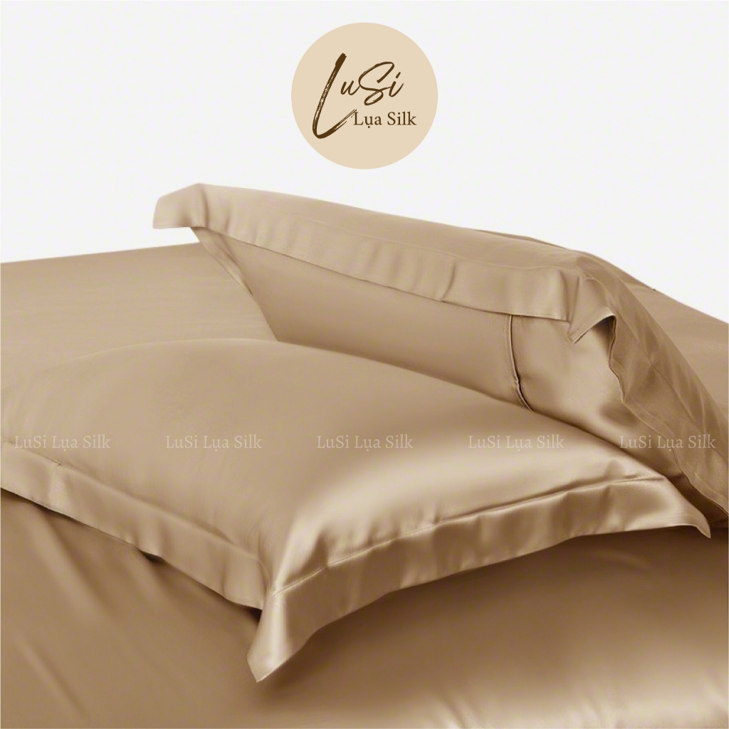 Vỏ gối Áo gối LUSI Lụa Silk Bedding mềm mịn cao cấp - chọn màu