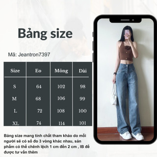 Quần jeans trơn basic ống suông amiastore