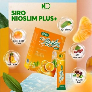 Thực Phẩm Bổ Sung Hỗ Trợ Giảm Cân Siro Nio Slim Plus Tặng Kèm Detox Rau Củ 15 viên Chính Hãng Cty