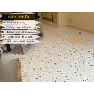 Sàn vân xi măng có keo sẵn .Sàn vân xi măng nhập khẩu, kt miếng 45.7cmx4.57cm x 2mm,.
