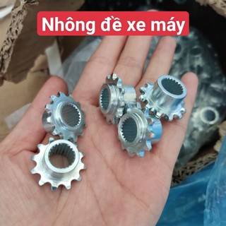 Nhông đề xe máy chế xiên, Nhông củ đề xe máy/ nhông đề chế lò quay tự động