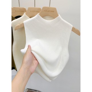Áo len sát nách cổ 3p chất len lông thỏ dáng ngắn basic Retrostyle