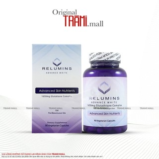  Relumins Advance White 1650mg Hộp 90 Viên, Viên Bổ Sung Glutahione Hàm Lượng Cao, Da Trắng Sáng Mịn Màng