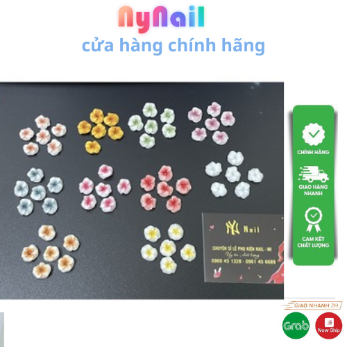 Hoa Bột Nail” sét 10 bông Mai đơn”
