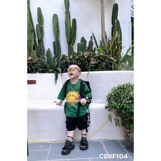 Bộ mặt cười bé trai quần kaki mềm đẹp