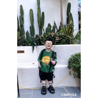 Bộ mặt cười bé trai quần kaki mềm đẹp