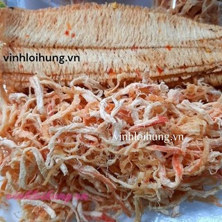 MỰC KHÔ MIX 2 LOẠI : MỰC CÁN TẨM VÀ MỰC SỢI HẤP DỪA