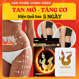 Miếng Dán Tan Mỡ Bụng Kroko Navel Paste - Dán Tan Mỡ Thái Lan - Giảm Mỡ Bụng, Bắp Tay, Bắp Chân