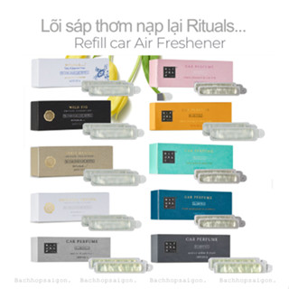 [bhsg][Rituals] Refill Sáp thơm ô tô kẹp cửa gió rituals car perfumes_hộp 2 lõi sáp nạp lại