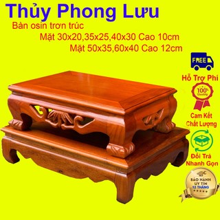 Bàn osin cơm gỗ hương,bàn trà kê trang trí cao 10,12cm