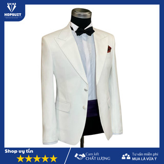 Vest Hàn Quốc Nam màu trắng from dáng trẻ trung lịch lãm-Shop Suit