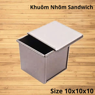 Khuôn Bánh Sandwich Làm Bánh Gối, Nhôm Nhập Khẩu Dày 7 zem, Dài 10cm Ngang 10cm Cao 10cm,Nặng 158gr