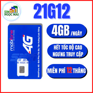 SIM 4G MOBIFONE 12MTD50 - 12mtd150 - MDT350 - MDT255 - Maxdata Trọn Gói 12 Tháng - Sim Ngọc Mai
