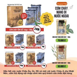 [️Đọc kĩ mô tả] RỤM- CƠM CHÁY NƯỚC MẮM CHAY 150G