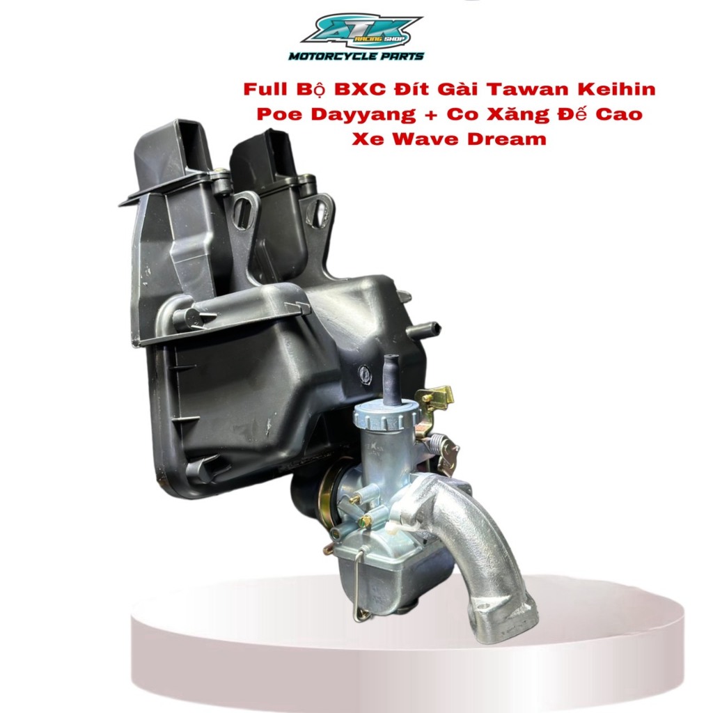 Bộ Bình Xăng Con xe Wave Dream Bình Xăng Đít Gài Tawan Keihin +Poe Dayyang + Co Xăng Đế Cao