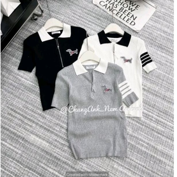 Áo len cún khóa cổ hàng QC