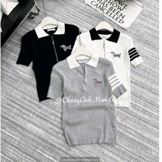 Áo len cún khóa cổ hàng QC