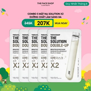 Combo 5 mặt nạ the solution dưỡng ẩm double up 20ml x5