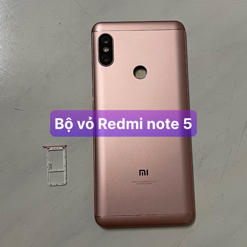bộ vỏ Redmi note 5 / Note 5 pro ,kèm khay sim,phím