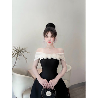 Đầm Tafta FD Hoa Ngực Lily