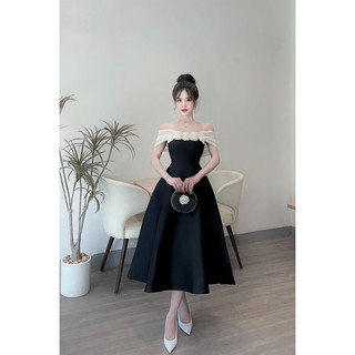 Đầm Tafta FD Hoa Ngực Lily