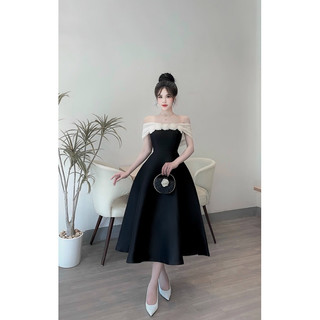 Đầm Tafta FD Hoa Ngực Lily