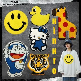 Sticker ủi quần áo SIZE TO ,Sticker Dán Vải, Sticker Thêu  trang trí Quần Áo, Balo, Túi, Mũ