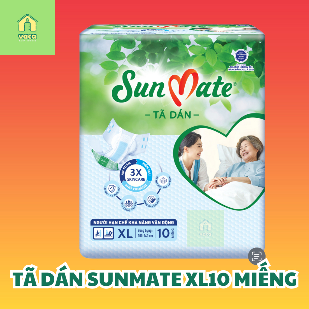 (MẪU MỚI 2023) TÃ DÁN NGƯỜI GIÀ SUNMATE SIZE XL10