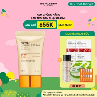 Kem chống nắng lâu trôi THE FACE SHOP Natural SunEco Power SPF50+ 50ml