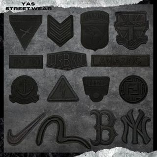  Sticker ủi áo màu đen,miếng dán quần áo làm Patch ủi miếng vá quần áo,vá áo phao BALO 