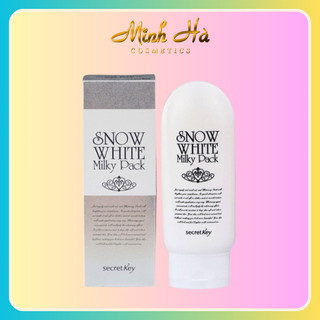 Kem dưỡng trắng toàn thân Secret Key Snow White Milky Pack 200g trắng sáng, mịn màng
