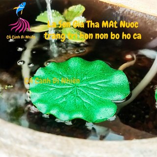 Lá Sen giả thả nổi mặt nước thả bát tiểu cảnh trang trí hồ cá cảnh hòn non bộ
